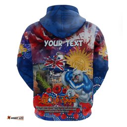 personalised australia rugby bulldogs anzac hoodie canterbury bankstown scratch style dt02