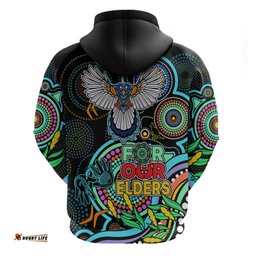 magpies football aboriginal art hoodie naidoc indigenous tribal