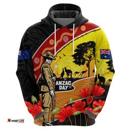 new zealand and australia anzac day hoodie aboriginal maori starring night style