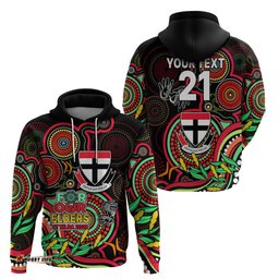 custom st kilda football aboriginal art hoodie naidoc indigenous tribal