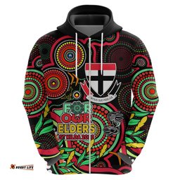 custom st kilda football aboriginal art hoodie naidoc indigenous tribal