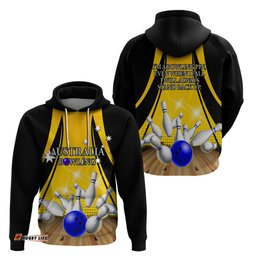 australia bowling hoodie i am a bowling pin curve style