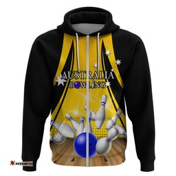 australia bowling hoodie i am a bowling pin curve style