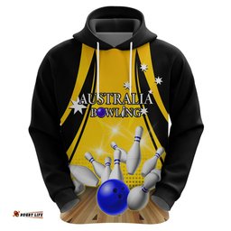 australia bowling hoodie i am a bowling pin curve style