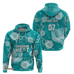custom brisbane cricket indigenous hoodie feel the heat