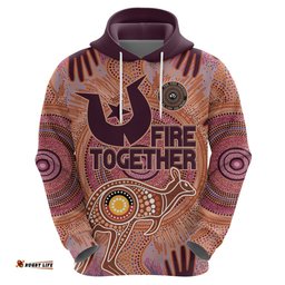 fire together naidoc 2024 hoodie indigenous cultural spirit