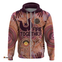 fire together naidoc 2024 hoodie indigenous cultural spirit