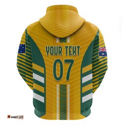 custom australia soccer hoodie go matildas dynamic national colors
