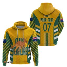 custom australia soccer hoodie go matildas dynamic national colors