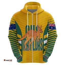 custom australia soccer hoodie go matildas dynamic national colors