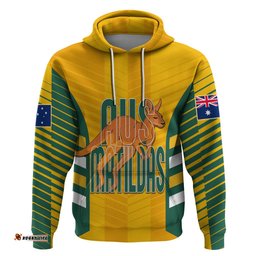 custom australia soccer hoodie go matildas dynamic national colors