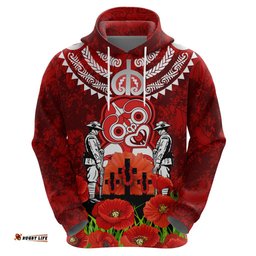 new zealand anzac waitangi day hoodie hei tiki and soldier