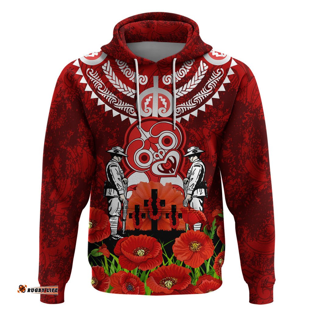 new zealand anzac waitangi day hoodie hei tiki and soldier