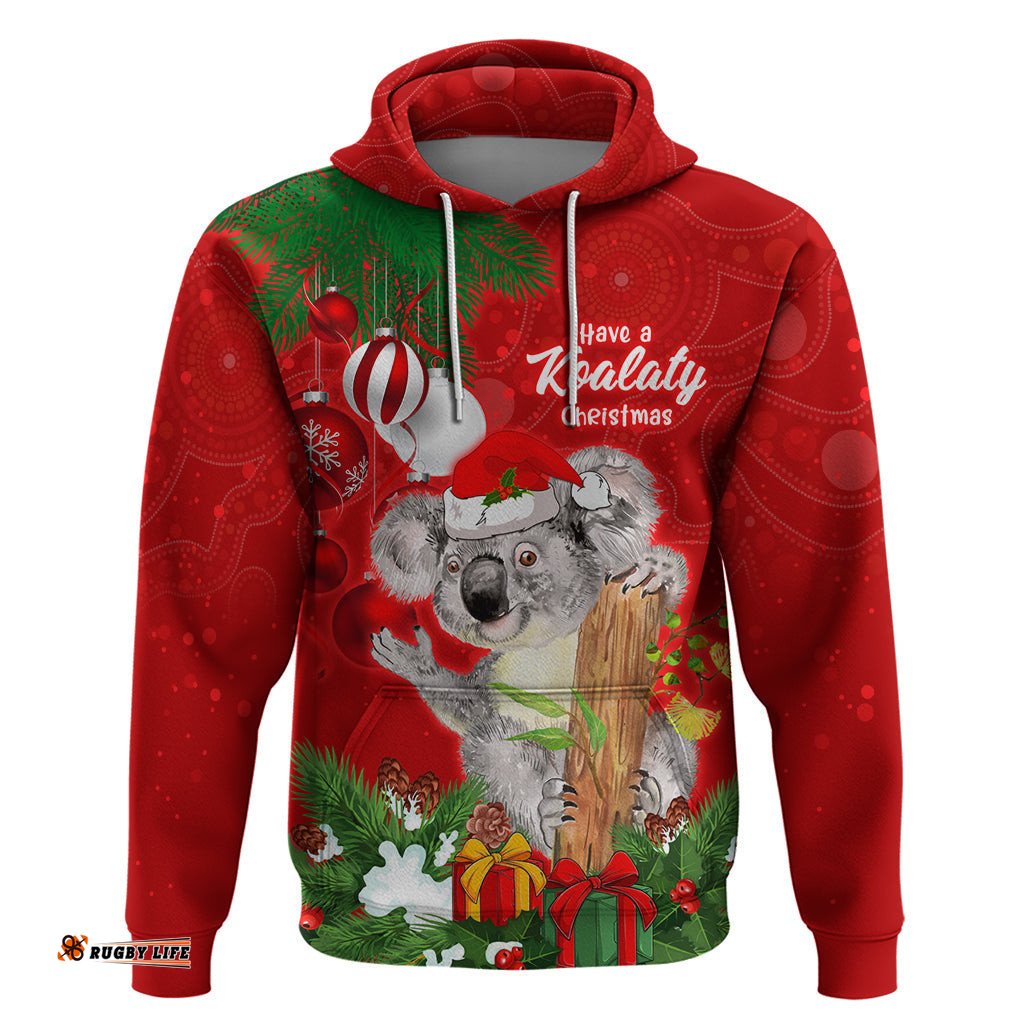 koala lover hoodie australia merry christmas aboriginal