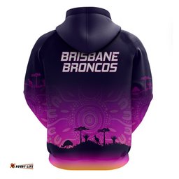 nrl broncos hoodie the starry night indigenous aboriginal