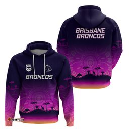 nrl broncos hoodie the starry night indigenous aboriginal