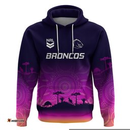 nrl broncos hoodie the starry night indigenous aboriginal