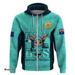 custom matildas hoodie australian cute mascot unique turquosie version