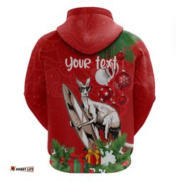 personalised kangaroo lover hoodie australia merry christmas aboriginal