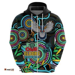 custom magpies football aboriginal art hoodie naidoc indigenous tribal