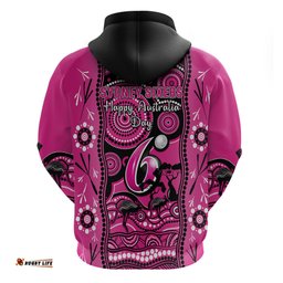 sydney sixers cricket hoodie happy australia day aboriginal art