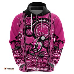 sydney sixers cricket hoodie happy australia day aboriginal art