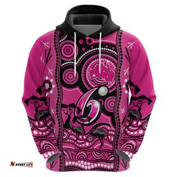 sydney sixers cricket hoodie happy australia day aboriginal art