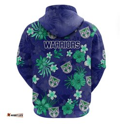 warriors rugby hoodie beautiful floral pattern spring summer vibe
