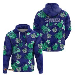warriors rugby hoodie beautiful floral pattern spring summer vibe