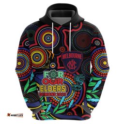 demons football aboriginal art hoodie naidoc indigenous tribal