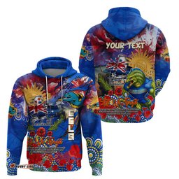 personalised australia rugby eels anzac hoodie parramatta scratch style dt02