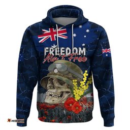 australia anzac day hoodie freedom aint free