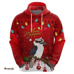 australia christmas hoodie aussie kookaburra santa merry xmas