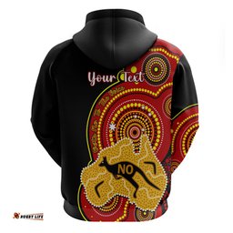 personalised australia indigenous hoodie we are all australian vote no to the voice