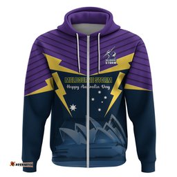 custom australia day storm hoodie nrl 2024 sydney opera house with map