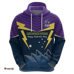 custom australia day storm hoodie nrl 2024 sydney opera house with map