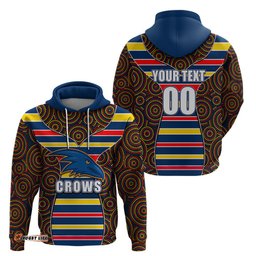 afl crows hoodie mix dot aboriginal
