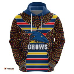 afl crows hoodie mix dot aboriginal