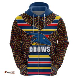 afl crows hoodie mix dot aboriginal