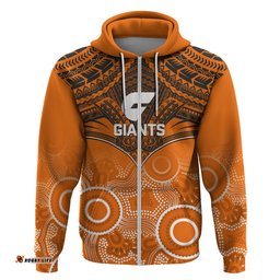 giants football hoodie gws aboriginal mix polynesian pattern