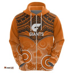 giants football hoodie gws aboriginal mix polynesian pattern