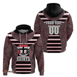 afl saints hoodie mix dot aboriginal