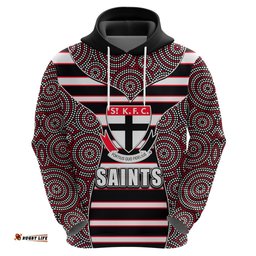 afl saints hoodie mix dot aboriginal
