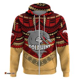 dolphins rugby hoodie polynesian and aboriginal vibe