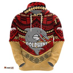 dolphins rugby hoodie polynesian and aboriginal vibe