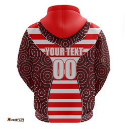 afl swans hoodie mix dot aboriginal
