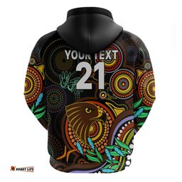 custom hawks football aboriginal art hoodie naidoc indigenous tribal