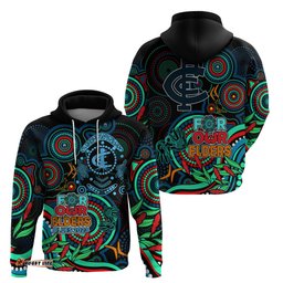 carlton blues football aboriginal art hoodie naidoc indigenous tribal