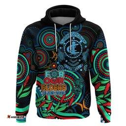 carlton blues football aboriginal art hoodie naidoc indigenous tribal