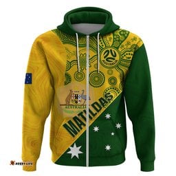 custom matildas soccer hoodie australian indigenous national color